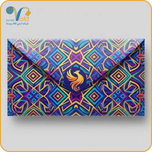 نمونه چاپ دیجیتال روی پاکت لمینه