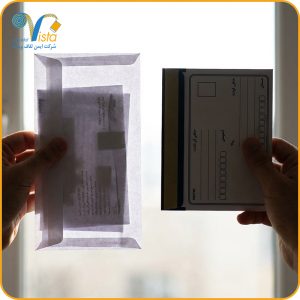 پاکت لمینه مشکی در مقایسه با پاکت معمولی